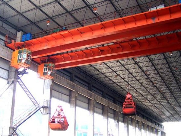 Grab bucket series crane
